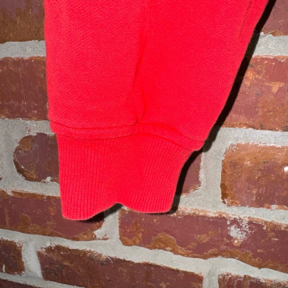 Diesel red embroidered patch pullover hoodie size medium - Picture 5 of 7